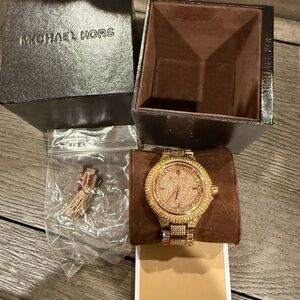 Michael Kors Rose Gold Crystal Watch